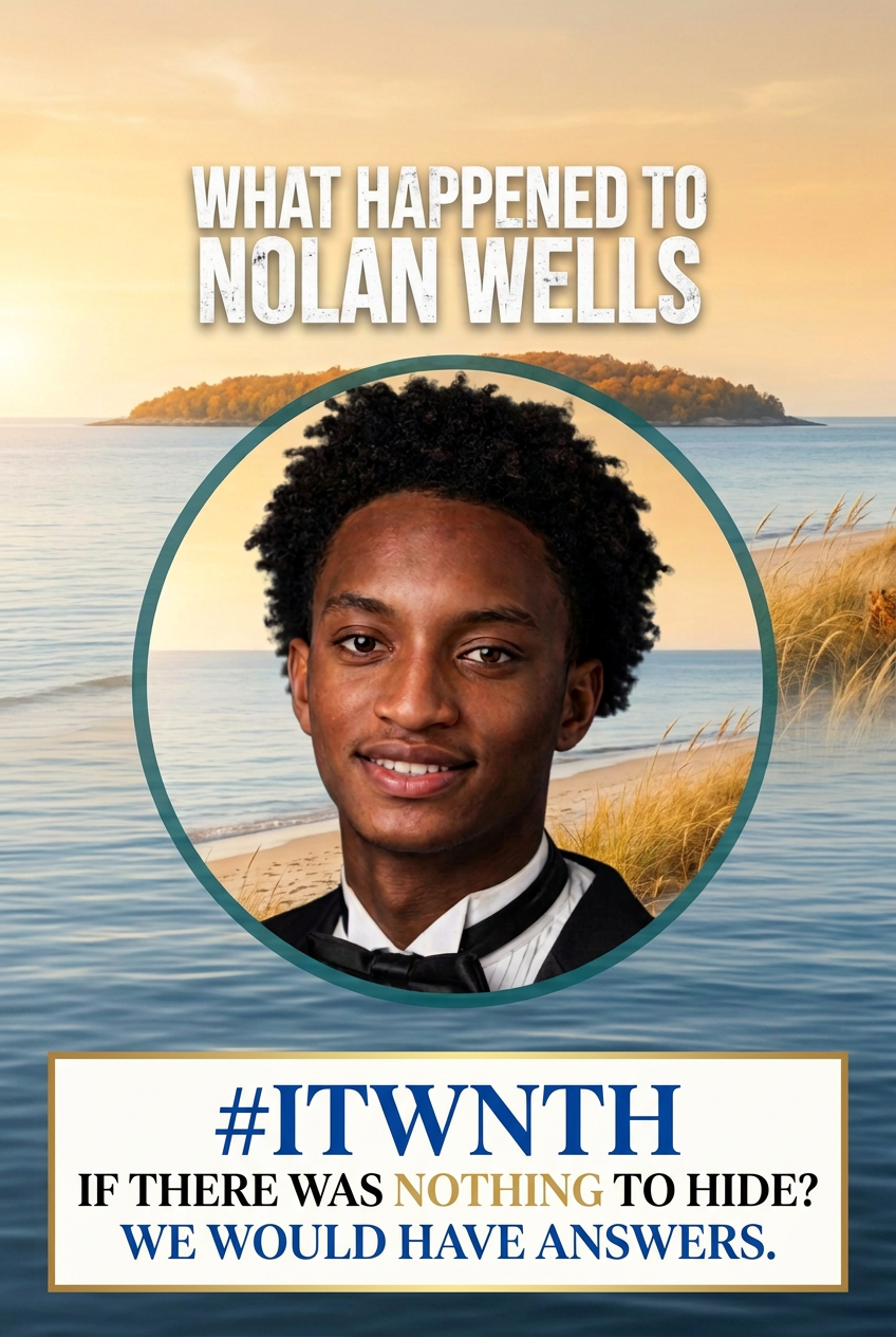 Nolan Wells coastal tribute with ITWNTH and If There Was Nothing to Hide wording