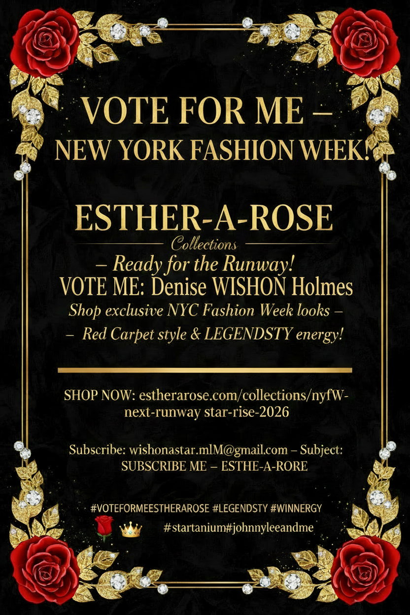 VOTE FOR ME — NEW YORK FASHION WEEK Flyer