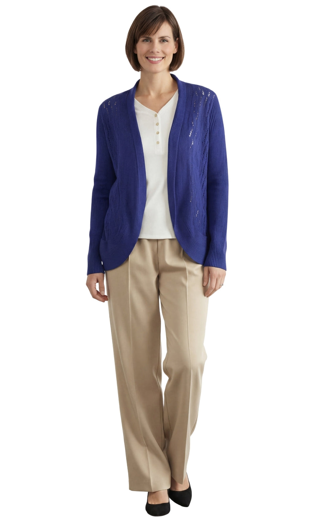 Women's Open Front Glitter Shrug — Lightweight Metallic Knit