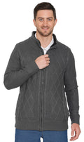 Men's Sherpa Fleece Lined Zip Front Sweater Jacket