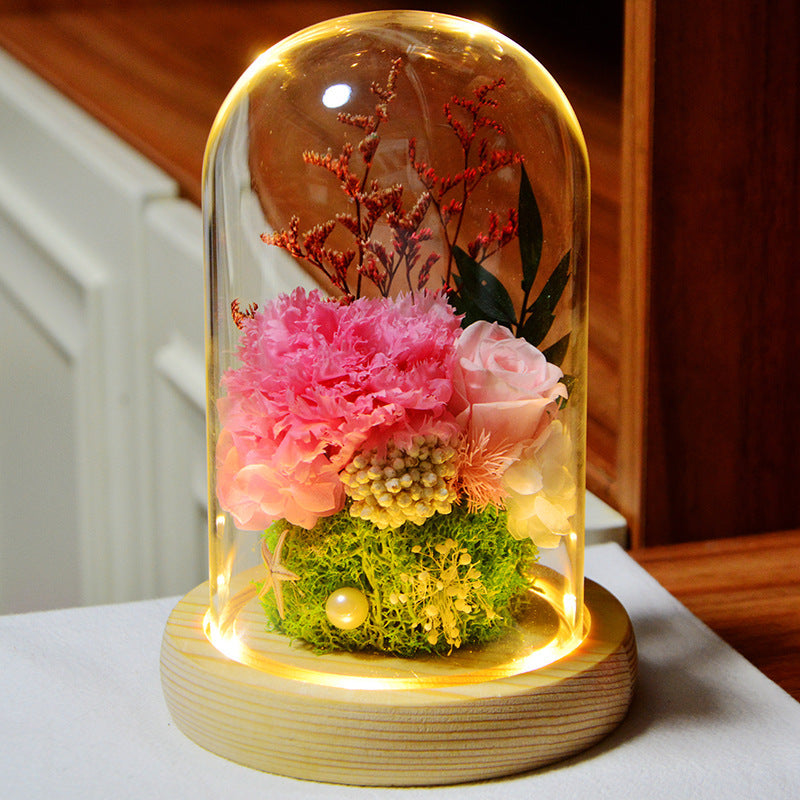 IN LOVING MEMORY 🌸💙 — Eternal Rose Glass Dome Gift Box | Tribute for Mom or Dad | ESTHER-A-ROSE