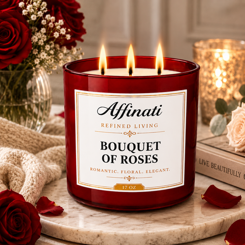 Bouquet of Roses 3-Wick Candle