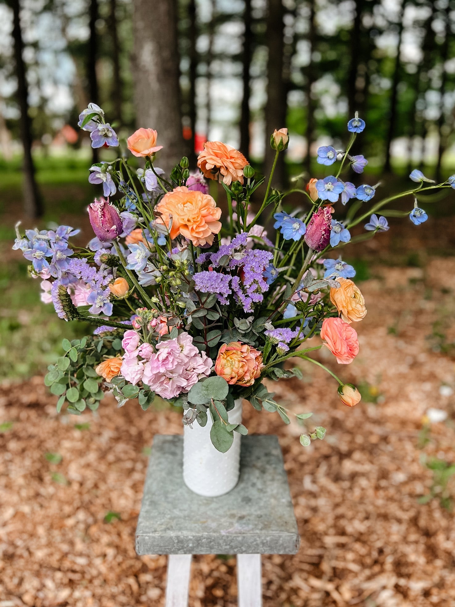 IN LOVING MEMORY 🌸💙💛 — Fresh Flower Vase Tribute | For Moms, Dads & All Beloveds | ESTHER-A-ROSE