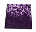 3dRose Glam Purple Image Of Bokeh Sparkle And Image Of Glitter - Drawing Books (db_342152)