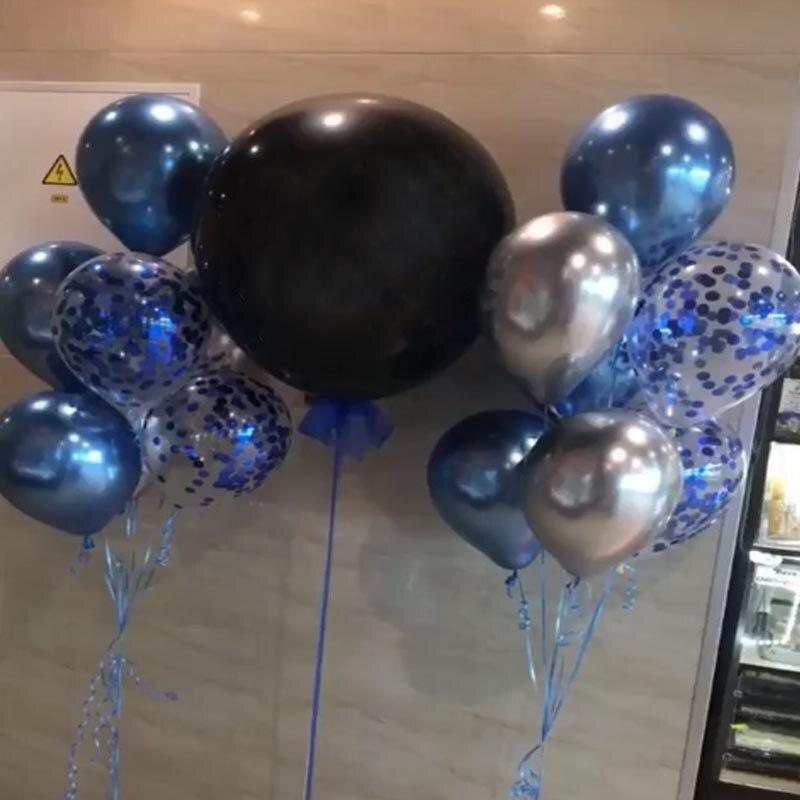 Luxury Gold Metal Latex Balloons 20pcs  and Colored Confetti Birthday Party Decorations Kids Baby Wedding Ballons Luxury Modern Decoration for Celebrations