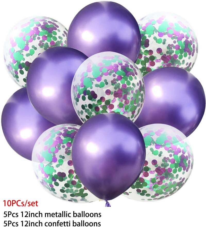 Luxury Gold Metal Latex Balloons 20pcs  and Colored Confetti Birthday Party Decorations Kids Baby Wedding Ballons Luxury Modern Decoration for Celebrations