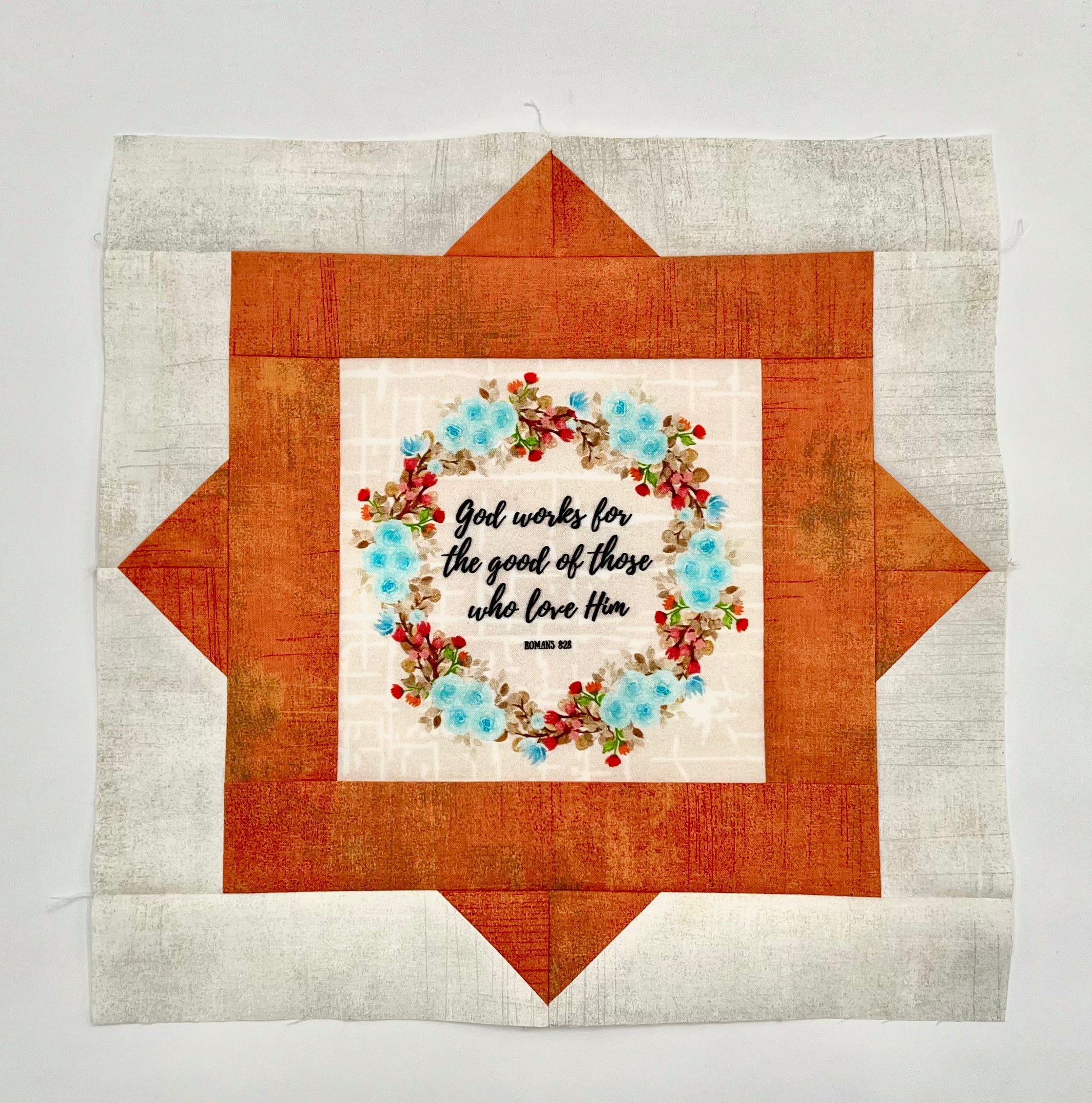 6" Bible Verse Fabric Panel
