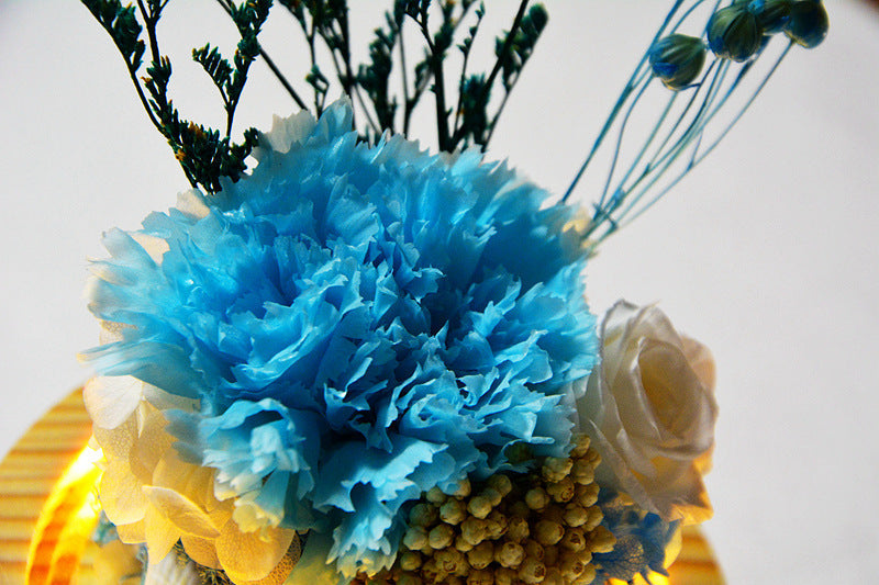 IN LOVING MEMORY 🌸💙 — Eternal Rose Glass Dome Gift Box | Tribute for Mom or Dad | ESTHER-A-ROSE