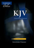 Large Print Text Bible-KJV - Leather