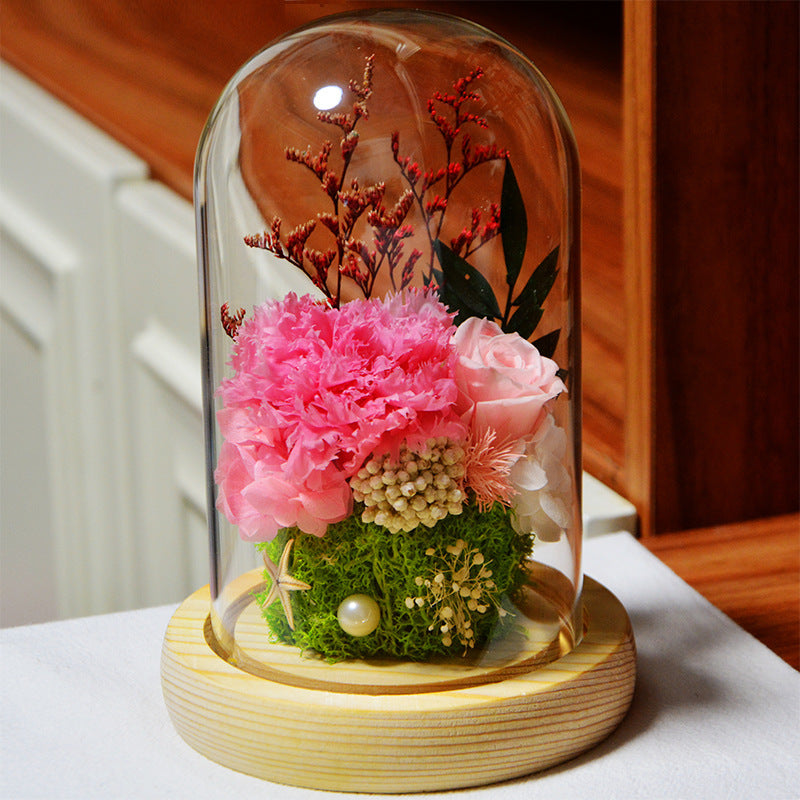 IN LOVING MEMORY 🌸💙 — Eternal Rose Glass Dome Gift Box | Tribute for Mom or Dad | ESTHER-A-ROSE