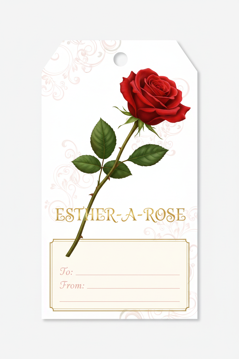 ESTHER-A-ROSE Gift Tag