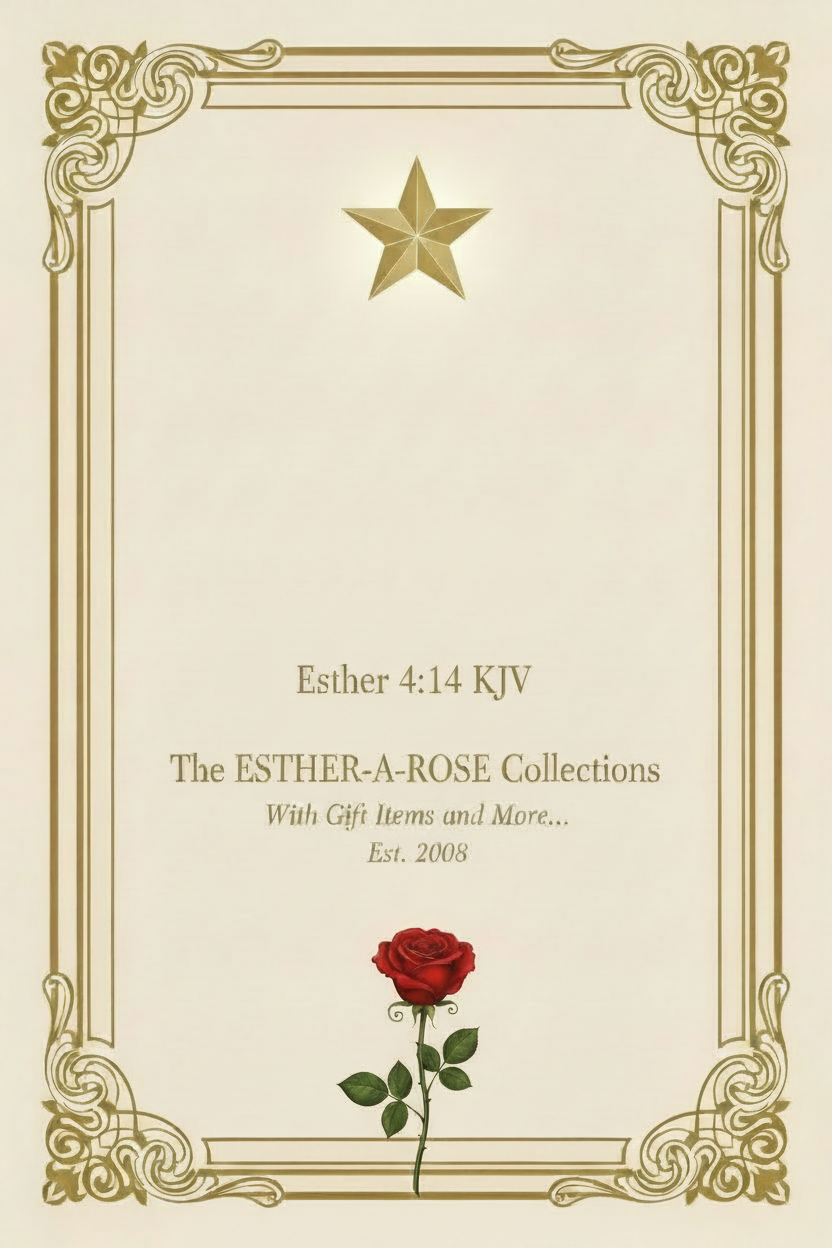 ESTHER-A-ROSE Journey Journal Back Cover — Words Raised