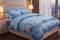 JOHNNY LEE & ME Baby Blue Roses & Kisses Bedding
