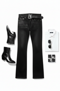 Men's Black Boot Cut Jeans — ESTHER-A-ROSE