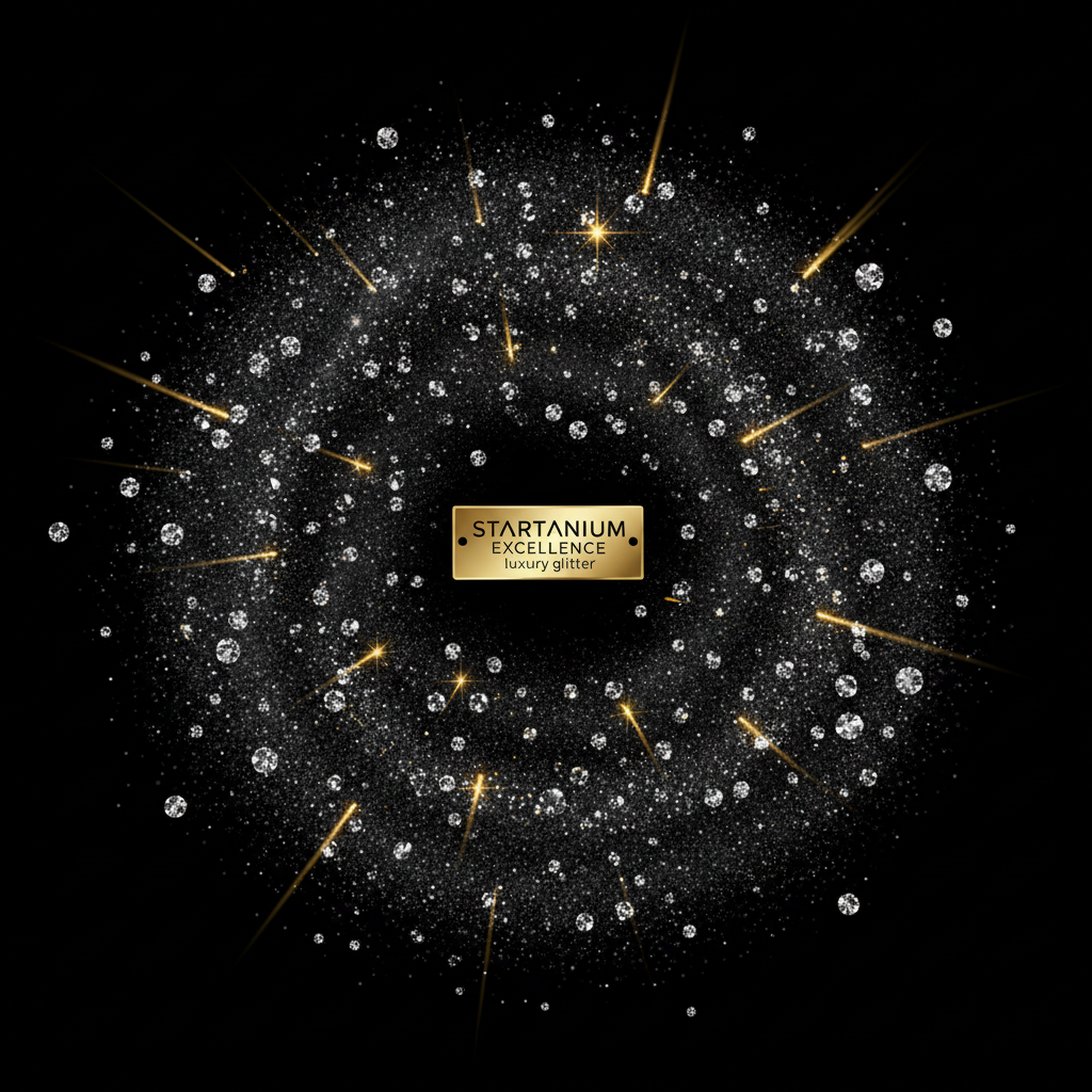 STARTANIUM Black Glitter Stardust