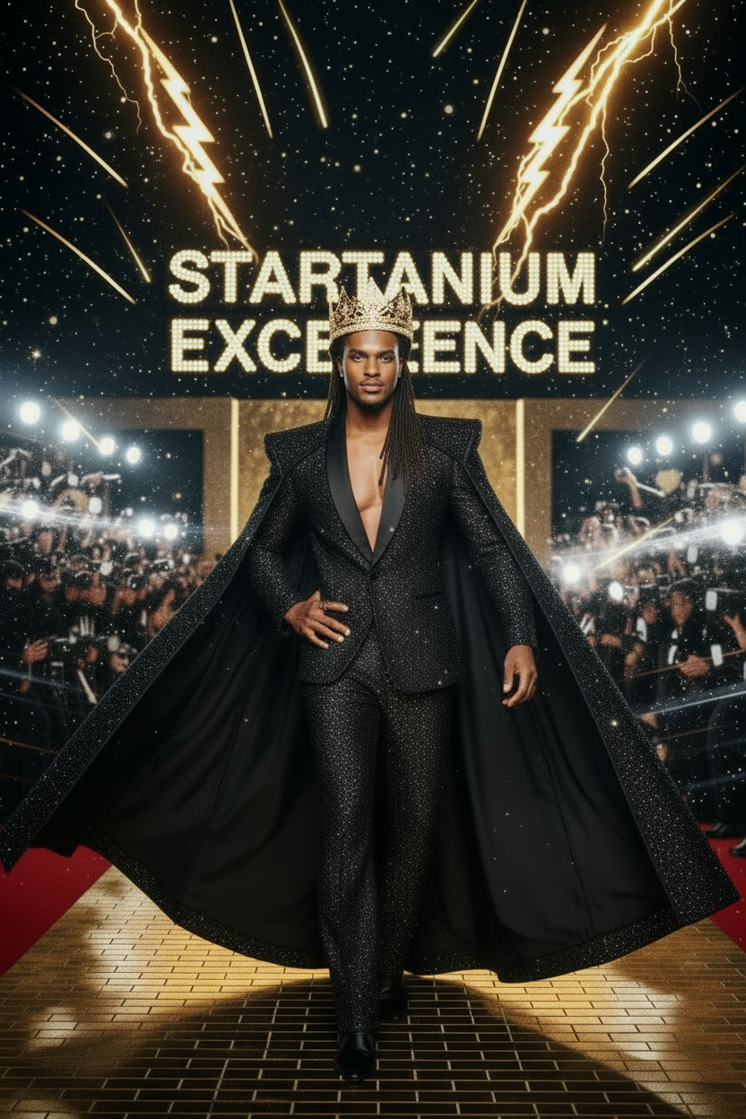 STARTANIUM KING 2 — African American Flying Cape Gold Crown