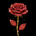 STARTANIUM Red Glitter Rose — Clean