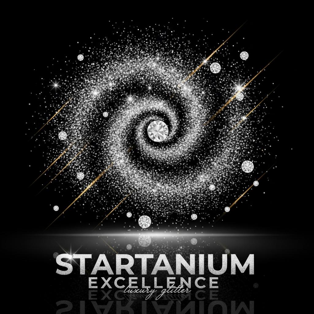 STARTANIUM Silver Glitter Stardust